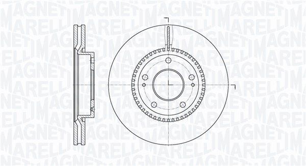 Stabdžių diskas MAGNETI MARELLI 361302040310