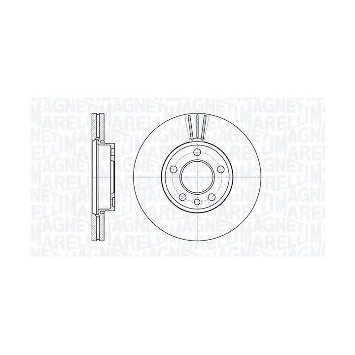 Stabdžių diskas MAGNETI MARELLI 361302040316
