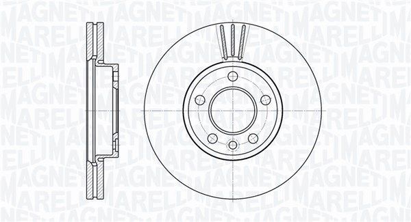 Stabdžių diskas MAGNETI MARELLI 361302040316