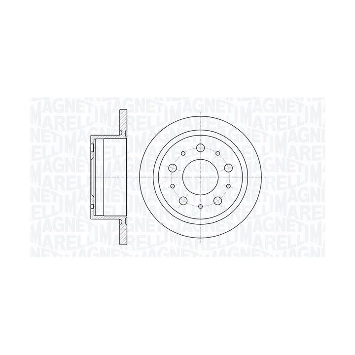 Stabdžių diskas MAGNETI MARELLI 361302040331