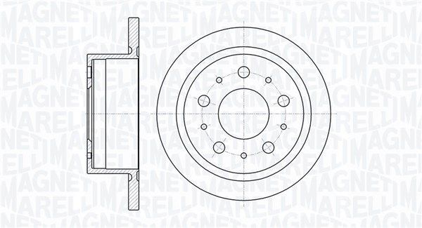 Stabdžių diskas MAGNETI MARELLI 361302040331