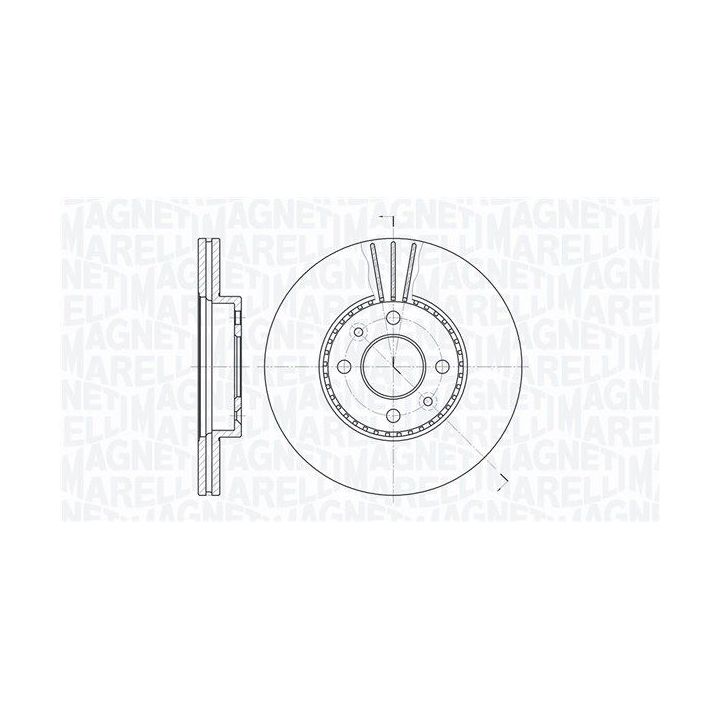 Stabdžių diskas MAGNETI MARELLI 361302040338