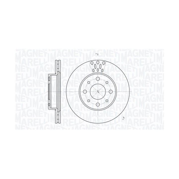 Stabdžių diskas MAGNETI MARELLI 361302040350
