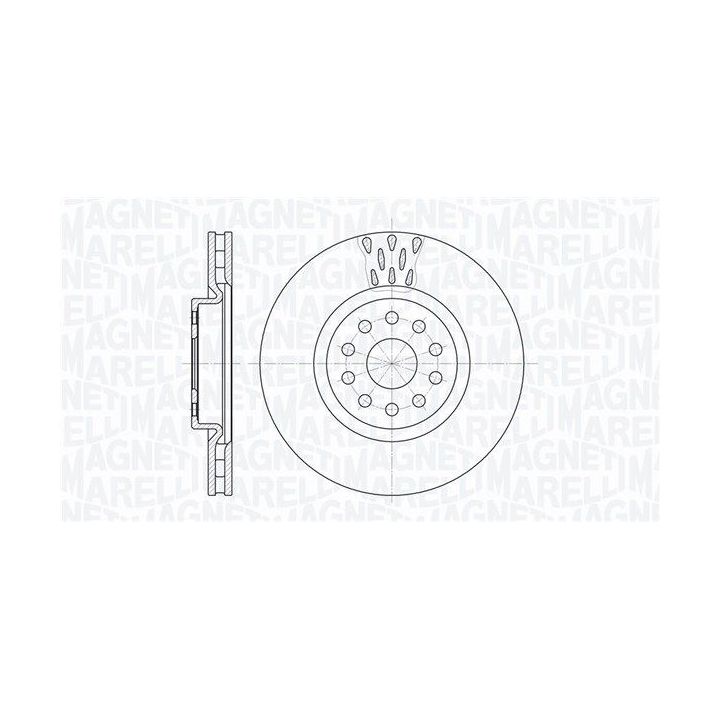 Stabdžių diskas MAGNETI MARELLI 361302040374