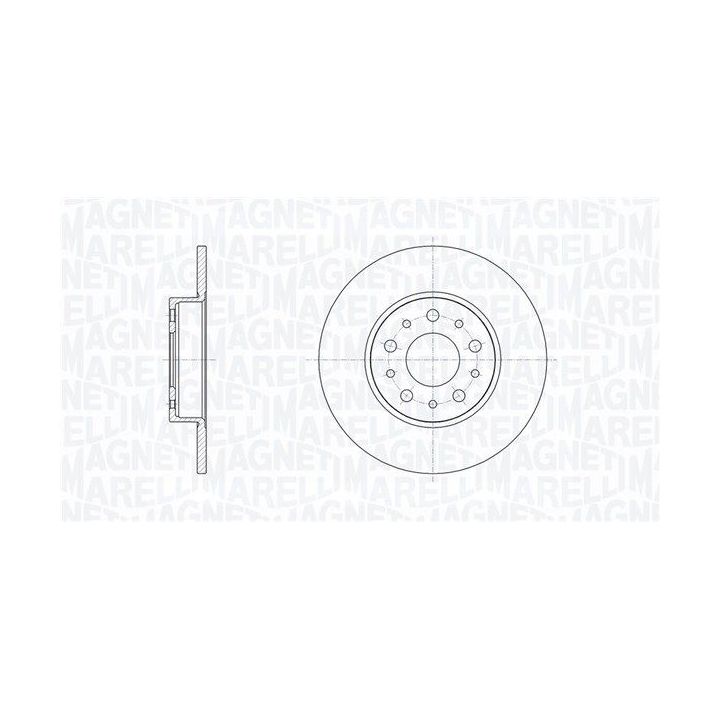 Stabdžių diskas MAGNETI MARELLI 361302040379