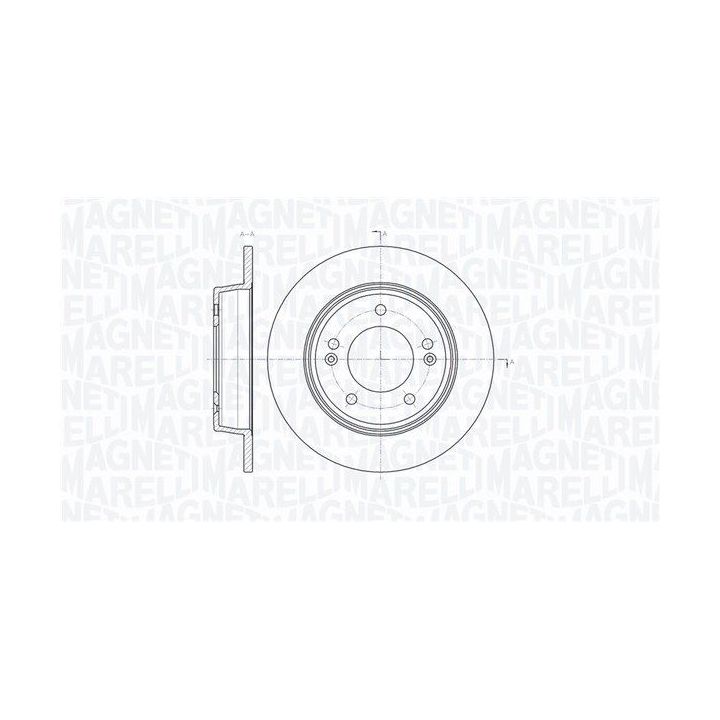 Stabdžių diskas MAGNETI MARELLI 361302040381