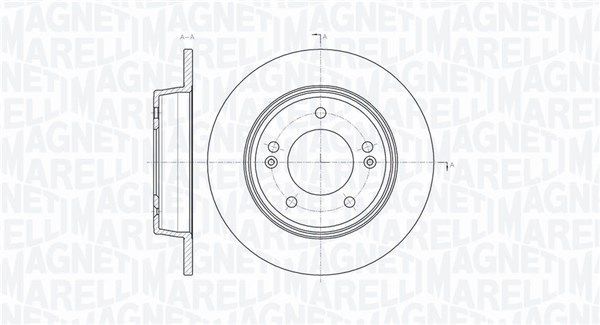 Stabdžių diskas MAGNETI MARELLI 361302040381