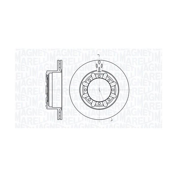 Stabdžių diskas MAGNETI MARELLI 361302040382