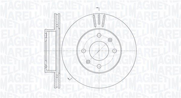 Stabdžių diskas MAGNETI MARELLI 361302040454