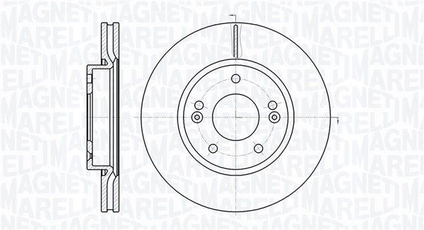 Stabdžių diskas MAGNETI MARELLI 361302040466