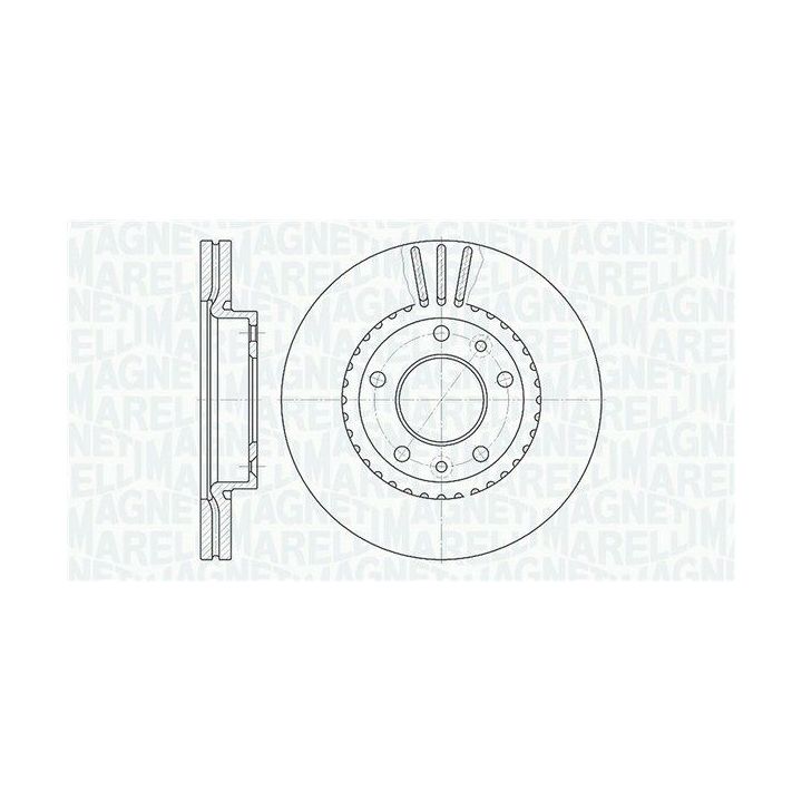 Stabdžių diskas MAGNETI MARELLI 361302040474