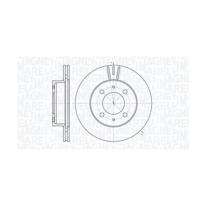 Stabdžių diskas MAGNETI MARELLI 361302040480