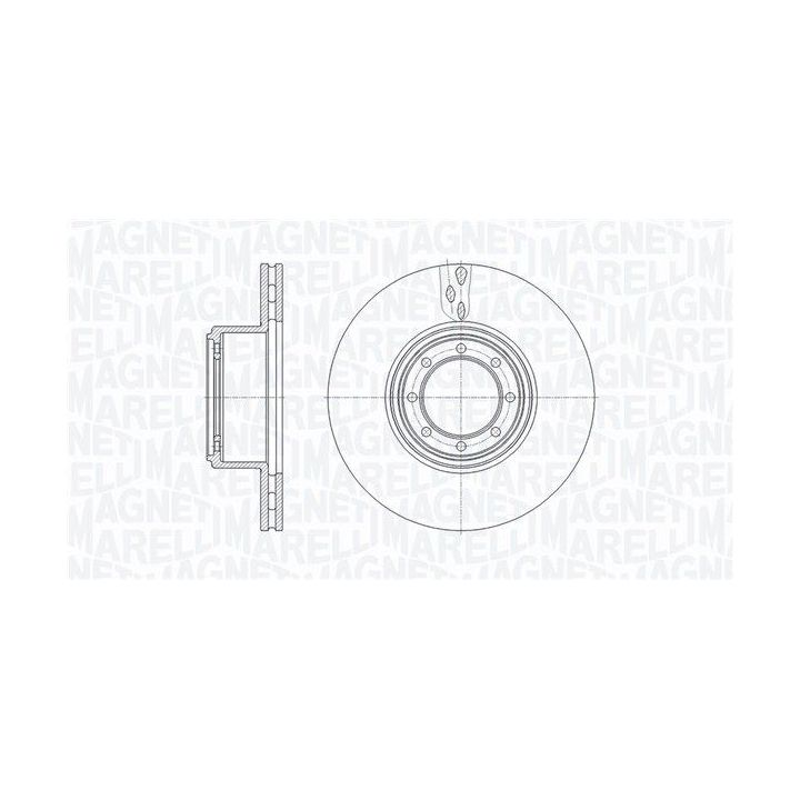 Stabdžių diskas MAGNETI MARELLI 361302040486