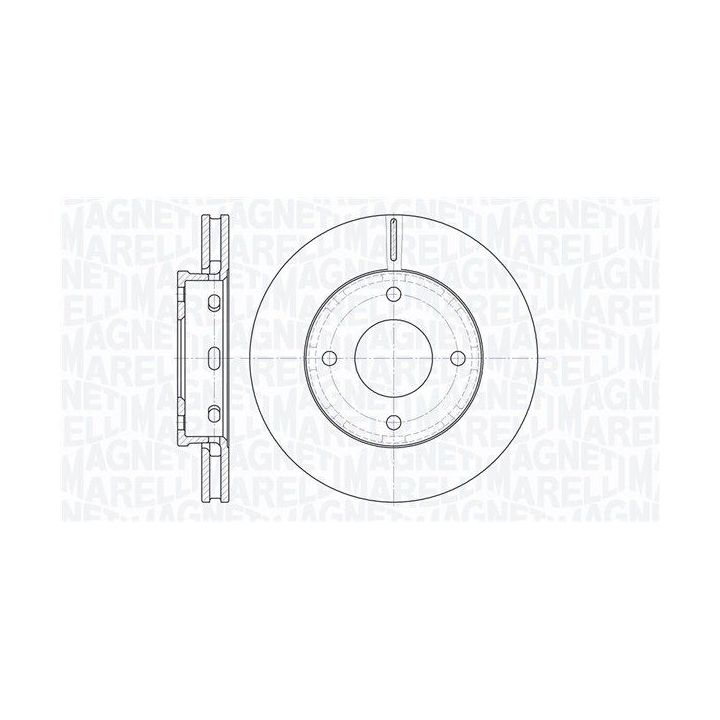 Stabdžių diskas MAGNETI MARELLI 361302040504