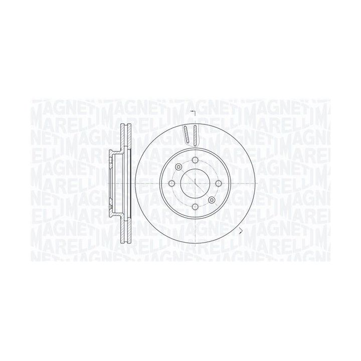 Stabdžių diskas MAGNETI MARELLI 361302040536