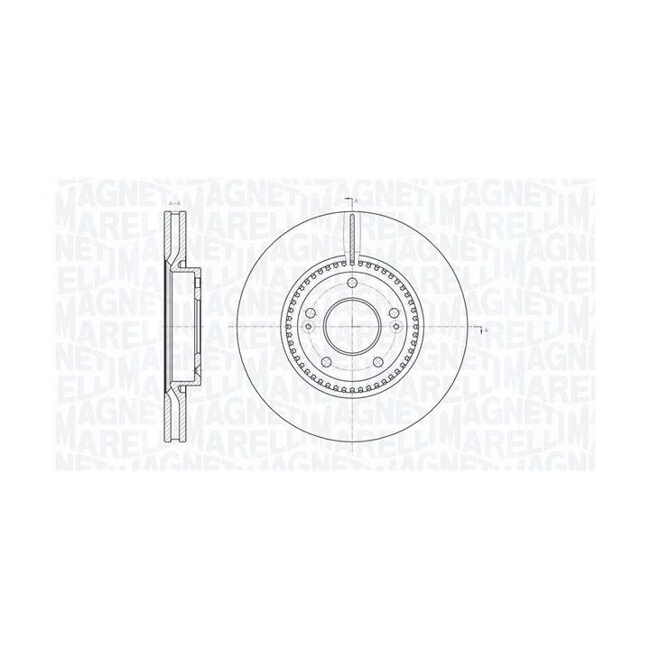 Stabdžių diskas MAGNETI MARELLI 361302040546