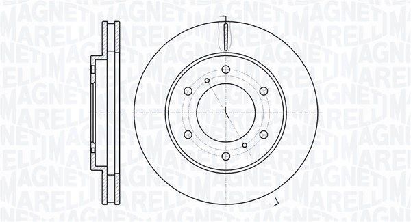 Stabdžių diskas MAGNETI MARELLI 361302040586