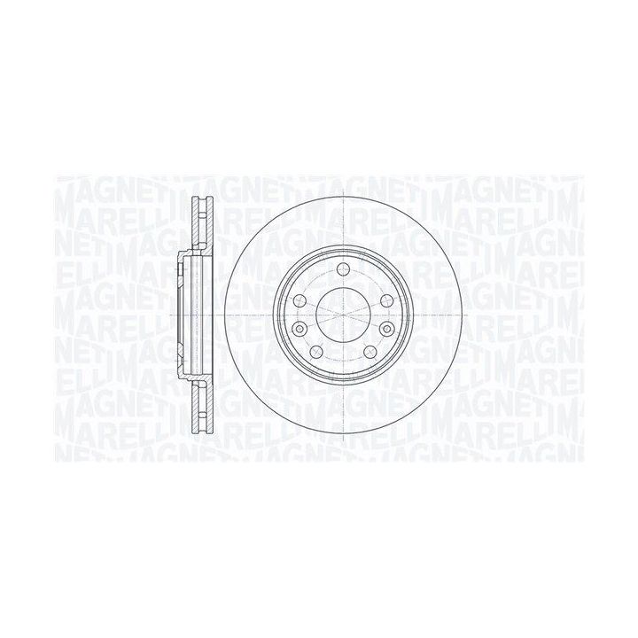 Stabdžių diskas MAGNETI MARELLI 361302040606