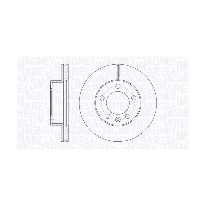 Stabdžių diskas MAGNETI MARELLI 361302040622