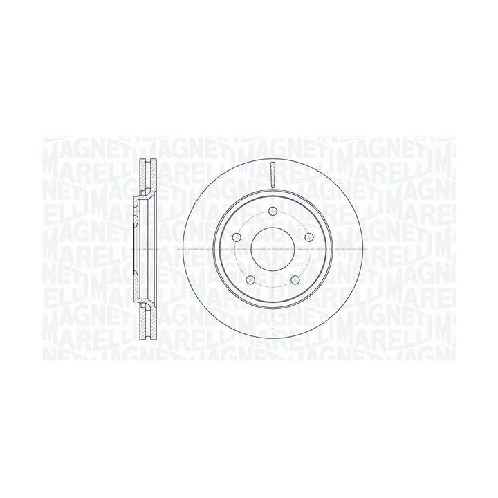 Stabdžių diskas MAGNETI MARELLI 361302040626