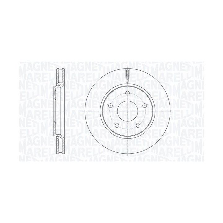 Stabdžių diskas MAGNETI MARELLI 361302040638