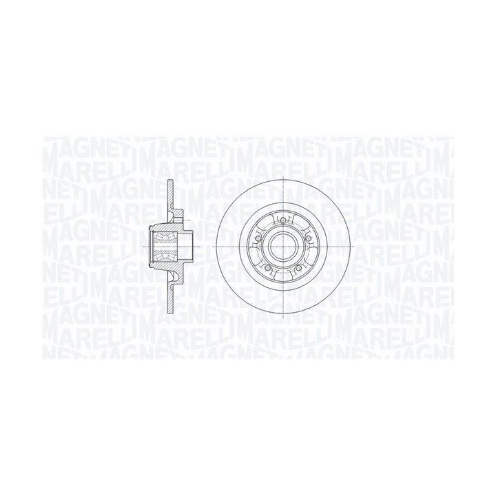 Stabdžių diskas MAGNETI MARELLI 361302040651