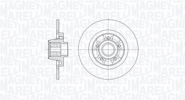 Stabdžių diskas MAGNETI MARELLI 361302040651