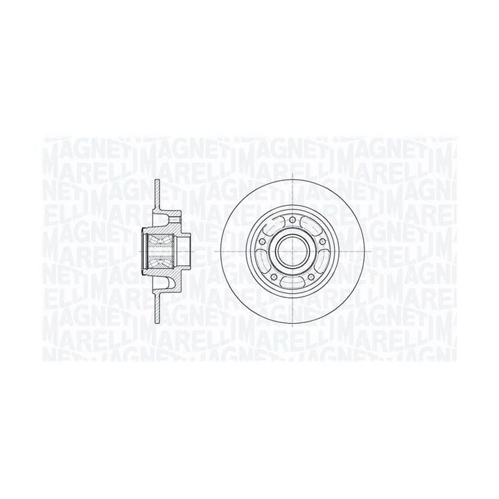 Stabdžių diskas MAGNETI MARELLI 361302040683