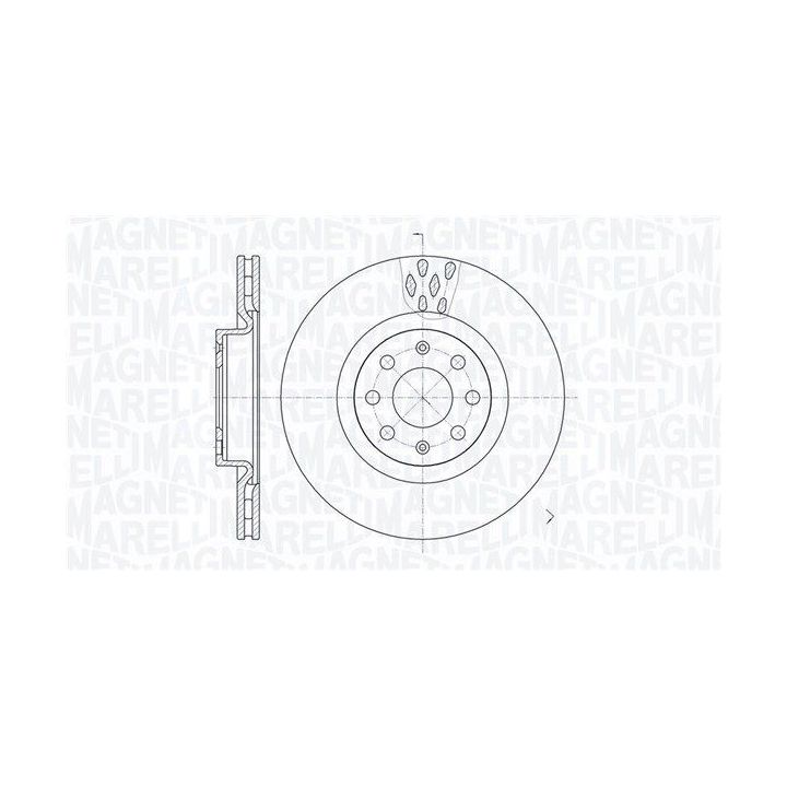 Stabdžių diskas MAGNETI MARELLI 361302040698
