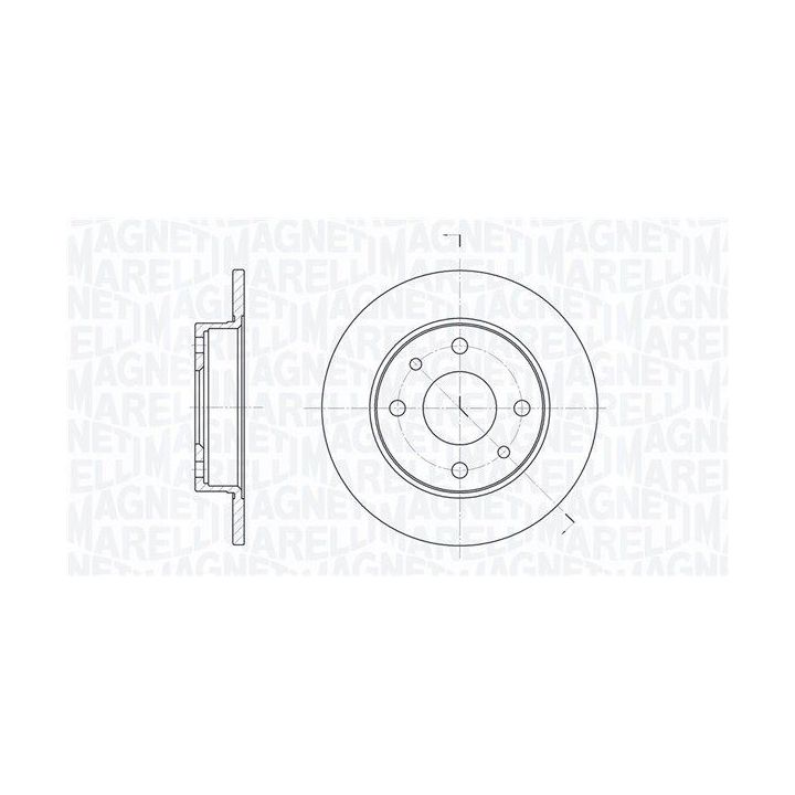 Stabdžių diskas MAGNETI MARELLI 361302040700