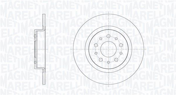 Stabdžių diskas MAGNETI MARELLI 361302040714