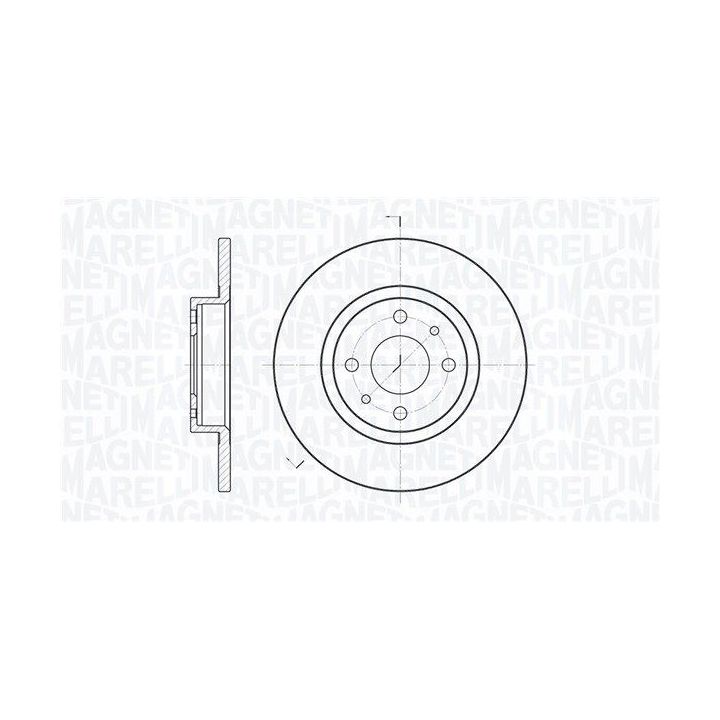 Stabdžių diskas MAGNETI MARELLI 361302040716