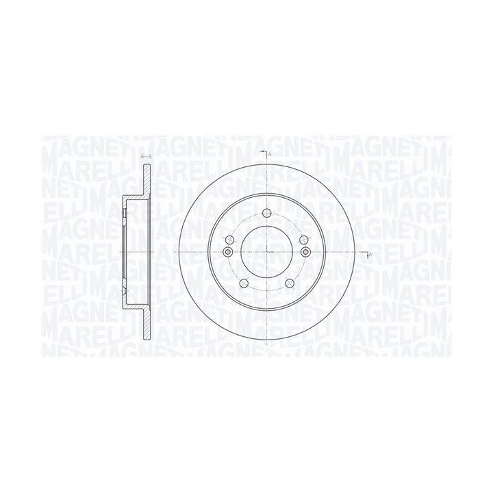 Stabdžių diskas MAGNETI MARELLI 361302040730