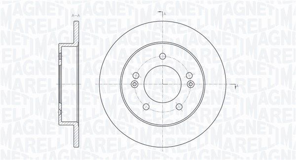 Stabdžių diskas MAGNETI MARELLI 361302040730