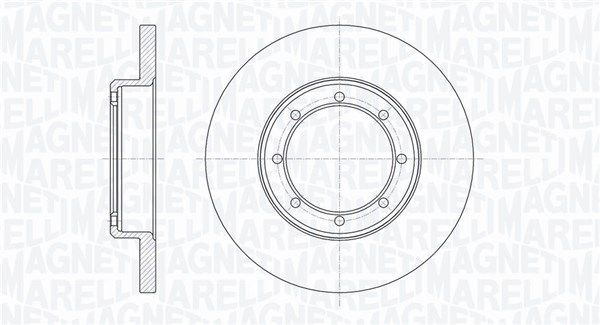 Stabdžių diskas MAGNETI MARELLI 361302040731