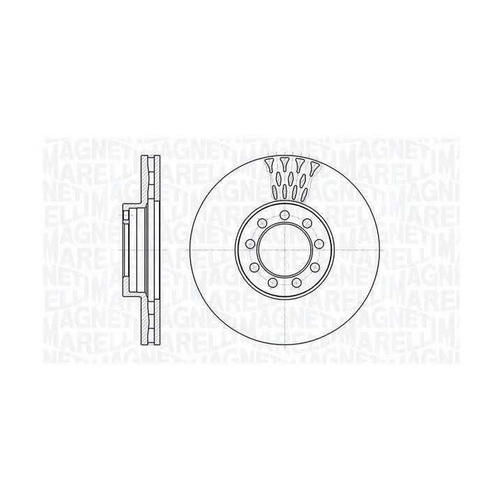 Stabdžių diskas MAGNETI MARELLI 361302040755