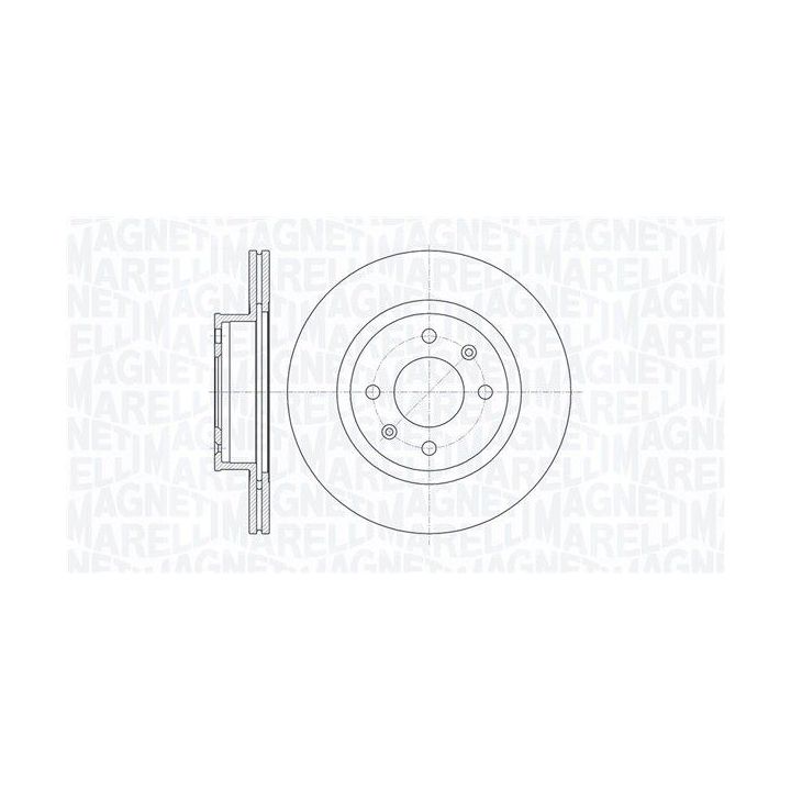 Stabdžių diskas MAGNETI MARELLI 361302040758