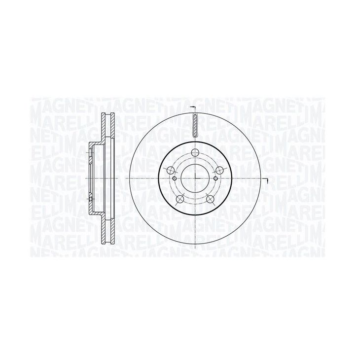 Stabdžių diskas MAGNETI MARELLI 361302040763