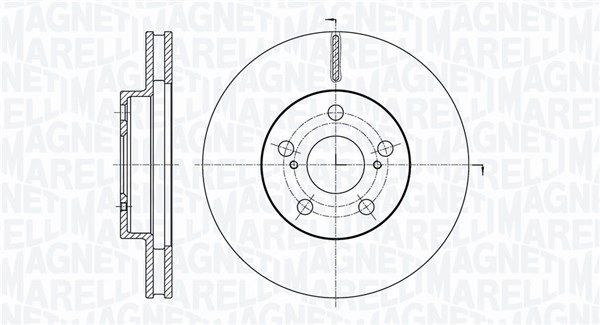 Stabdžių diskas MAGNETI MARELLI 361302040763