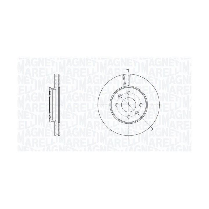 Stabdžių diskas MAGNETI MARELLI 361302040775