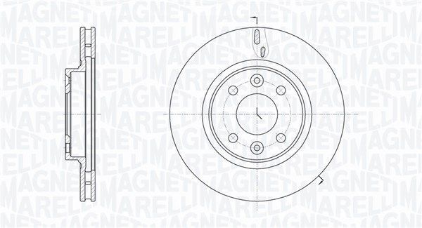 Stabdžių diskas MAGNETI MARELLI 361302040786