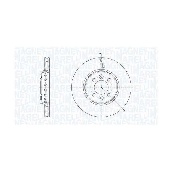 Stabdžių diskas MAGNETI MARELLI 361302040787