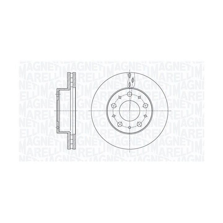 Stabdžių diskas MAGNETI MARELLI 361302040795