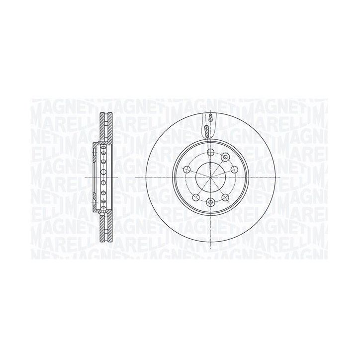 Stabdžių diskas MAGNETI MARELLI 361302040800