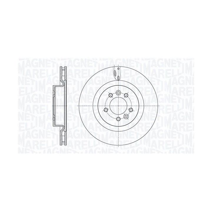 Stabdžių diskas MAGNETI MARELLI 361302040806