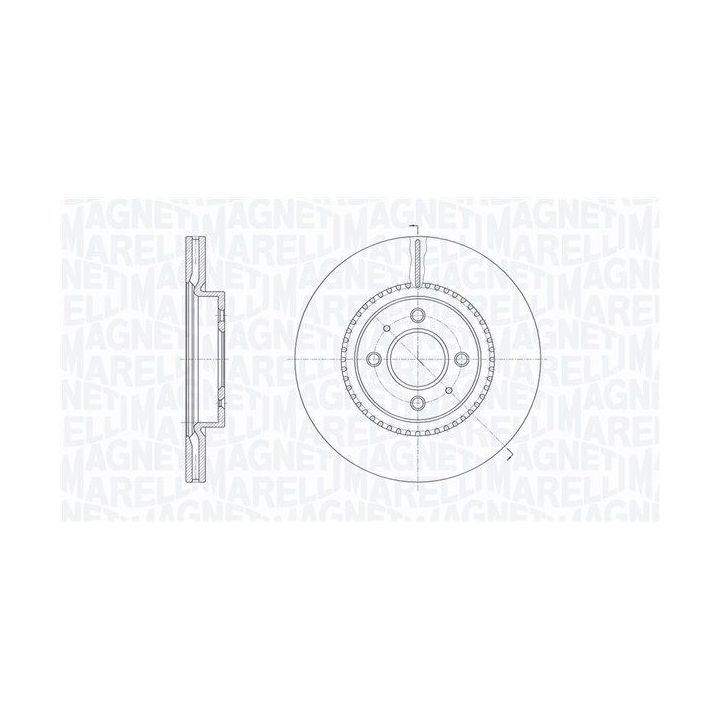 Stabdžių diskas MAGNETI MARELLI 361302040807