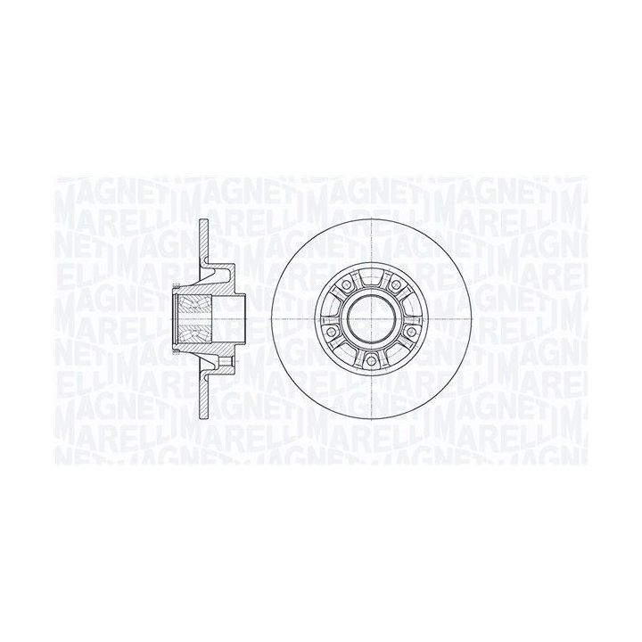 Stabdžių diskas MAGNETI MARELLI 361302040817