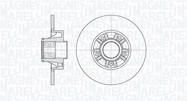 Stabdžių diskas MAGNETI MARELLI 361302040817