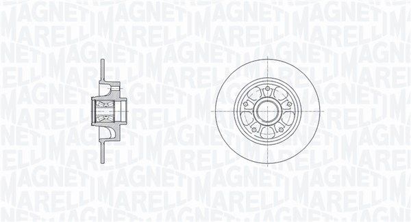 Stabdžių diskas MAGNETI MARELLI 361302040819