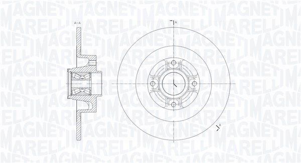 Stabdžių diskas MAGNETI MARELLI 361302040820